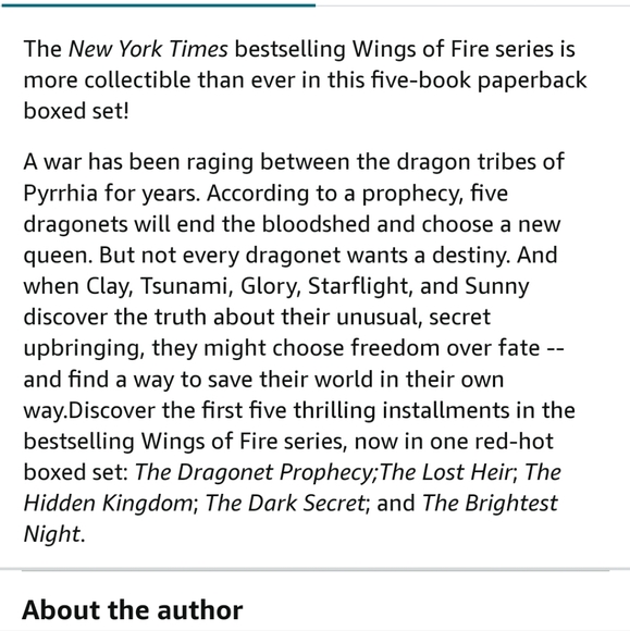 Wings Of Fire Books 1-5 - Picture 7 of 8